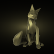 6249.png Fox low poly