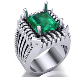 A.jpg STL file Men's Ring Silver・Model to download and 3D print