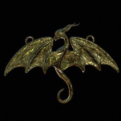 IMG_4109.jpeg STL-Datei Drachen-Anhänger-Halskette kostenlos・3D-Druck-Vorlage zum herunterladen