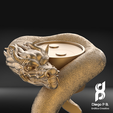 DragonRender2 DPB.png Archivo 3D DRAGON-YIN/YANG-BRACELET・Plan de impresora 3D para descargar