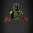 34R.jpg Boba Fett Armor Full Armor for Cosplay 3D Model Collection