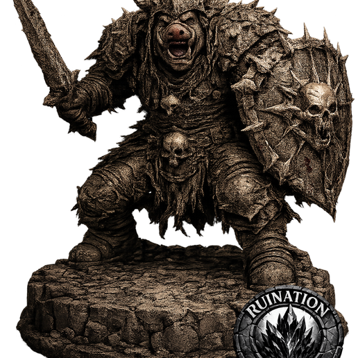 Pig faced Orc - Sword and Shield 2