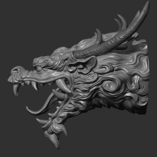 Chinese dragon grin 3D model