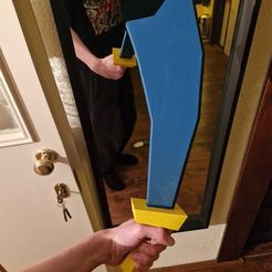 Runescape Rune Scimitar Life Sized Old School Runescape OSRS + Keychains