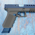glock-2.png armação e corrediça da g17 design modificado peças do mecanismo+maconha incluída