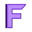 F.stl Letters and Numbers ROBOCOP | Logo