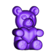 bearheart_base.stl Jelly Candy Molding Bear Heart - Gummy Mould