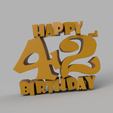 Front.png 42nd Happy Birthday Plaque
