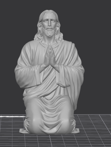 Jesus praying in the Garden of Olives verse 2