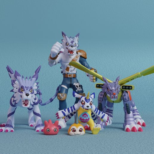 gabumon-line-render.jpg Digimon - Gabumon Evolution Line