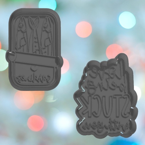 Love Being Stuck With You Cookie Cutter Set