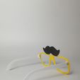 biyik6.jpg Party Glasses with Mustache Figures Party Glasses with Mustaches Oktoberfest Party Glasses