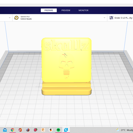 Skullz phone holder 3D model