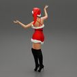Girl-0005.jpg Lovely Santa Girl in Christmas Dress Posing