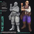 Seller-1.jpg Vendedor - Talisman Vendedor - PRESUPPORTED - Ilustrado e Estatísticas - Escala 32mm