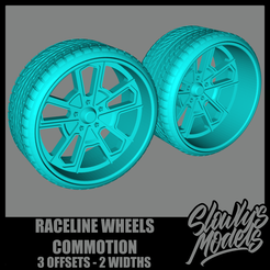Raceline Wheels Commotion.png STL-Datei Raceline Commotion・Vorlage für 3D-Druck zum herunterladen, SlowlysModels