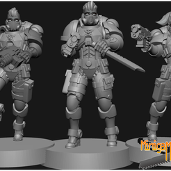 1.png STL file Marines anime figurines・3D printer design to download, Minigames_miniatures