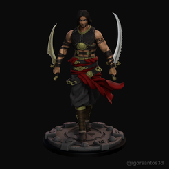 r00a.png Prince of Persia Warrior Within Statue 3D print model