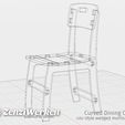 96442de2a76f17d43ee3a95c19db0753_display_large.jpg Free 3D file Curved Dining Chair cnc-style wedged mortise joints・3D printing idea to download