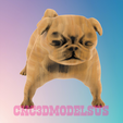 4.png American Bulldog,3D MODEL STL FILE FOR CNC ROUTER LASER & 3D PRINTER
