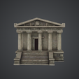 134.png Classical Greek Temple Facade – Ancient Columned Stone Monument