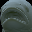 Rainbow-trout-statue-50.png fish rainbow trout / Oncorhynchus mykiss open mouth statue detailed texture for 3d printing
