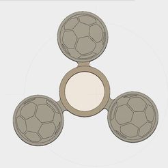 Sans titre-1.jpg Free STL file Soccer Hand spinner・3D printer design to download