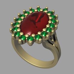 anillo-de-piedra-oval-1-5.jpg Archivo STL anillo de piedra oval 1・Modelo de impresión 3D para descargar, Nzavala
