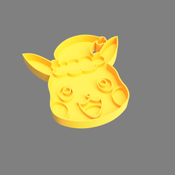 Corta_galletas_(pikachu)_2020-Nov-12_09-47-30PM-000_CustomizedView9277119924.png 3D file Pikachu-shaped cookie cutter Christmas version・3D printing template to download