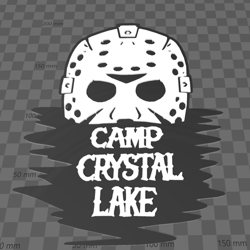 STL file Camp Crystal Lake Sign V2 🔮 ・3D printing idea to download・Cults