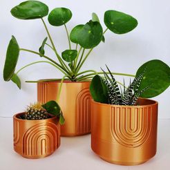 Set.jpg Fichier STL gratuit Rainbow Planter・Modèle pour impression 3D à télécharger