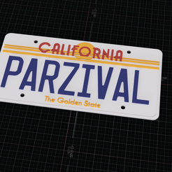 a5b0e007-bffc-4bf0-bd2d-ab57e7cdce74.png Ready Player One Parzival License Plate