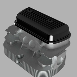 Head_v4.png Volkswagen Boxer Cylinder Head (Scale 1:3)