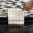 3.jpg STL file Egg Holder, Egg Storage Rack, Refrigerator Organizer Box・3D print model to download