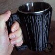 10Druid Mug.jpg Wooden Mug / Can Holder