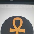 ankh-coaster-slice.jpg Ankh Untersetzer - Altägyptisches Symbol Getränkeuntersetzer | 3D Printable STL