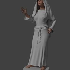 pose general.jpg Файл OBJ Nativity figure - crib・Модель для загрузки и 3D-печати, javherre