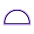 half circle.stl 😏POLYMER CLAY CUTTER/Dangle silhouette / LORREN3D 😘