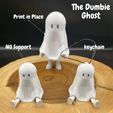 1.png 3D file Dumbie Ghost With Leg・3D printer model to download