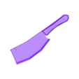 kitchen knife body easy.stl Cleaver Knife ( 1/1 Size )