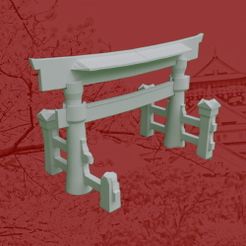 torii.jpg STL-Datei JAPAN FEODAL | TORII PORT (28mm|1:56)・Modell zum Herunterladen und 3D-Drucken, TonyCasetta