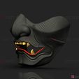 001b.jpg Ghost Of Tsushima - The Sakai Mask - Samurai Cosplay Mask