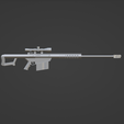sc3.png Barret M82 .50cal Sniper Rfile Gun Model with Stand