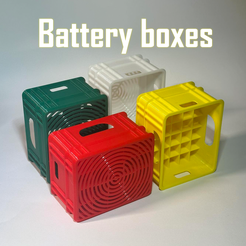 p1.png 4x Battery boxes for AA, AAA and 9V type