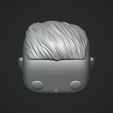 02.png Male Custom Head | Quiff Hairstyle | DIY Part | Vinyl Style STL | MH_3-2