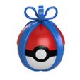 pokeballblue.jpg Pokeball ornament to 3d print