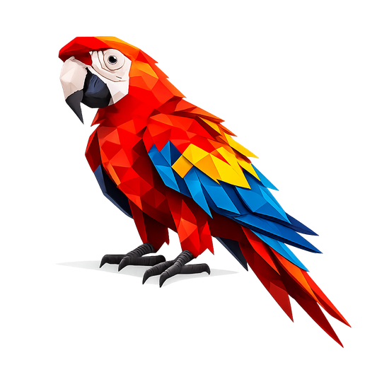 Low-Poly Macaw