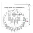1.png Universal Blender Motor Intermediate Gear
