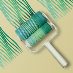 download-16.png Бесплатный STL файл Wave Paint Roller・План 3D-печати для скачивания