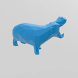 download-3.png 3D Printable Low - Poly Hippopotamus STL File